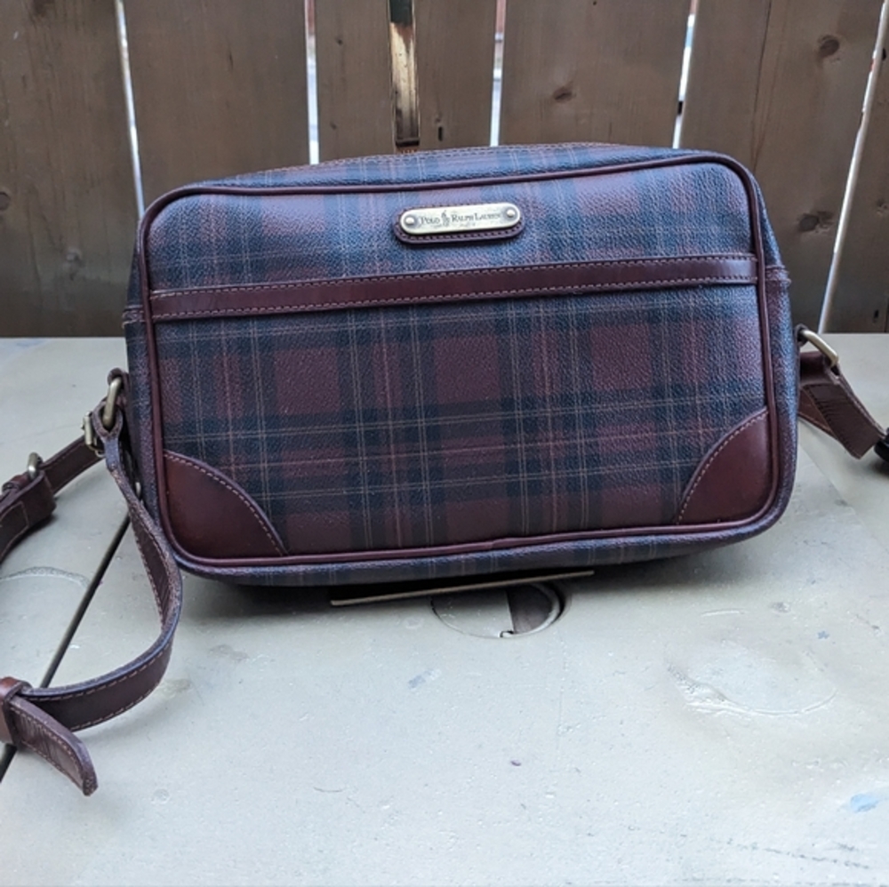 Polo by Ralph Lauren Brown Plaid Men's Bag